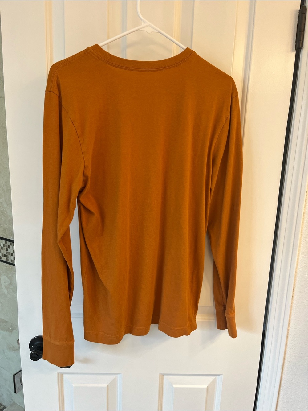 Life Is Good Rust Orange Long-Sleeve Dog Graphic Tee Size S - Picture 4 of 5